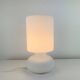 Vintage matte white glass lamp Lykta from Ikea.
