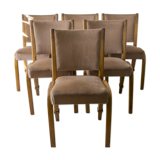 6 Bow Wood chairs by Steiner