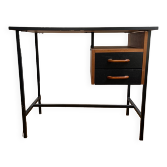 Black and wood designer desk