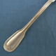 Set of 6 teaspoons in silver metal.