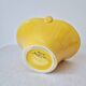 Small vintage ceramic basket with woven handle - Digoin & Sarreguemines