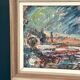 Original Oil On Canvas – “The Harbor Arches” – Vintage & Framed – 80 × 62 Cm (31.5" × 24.4")