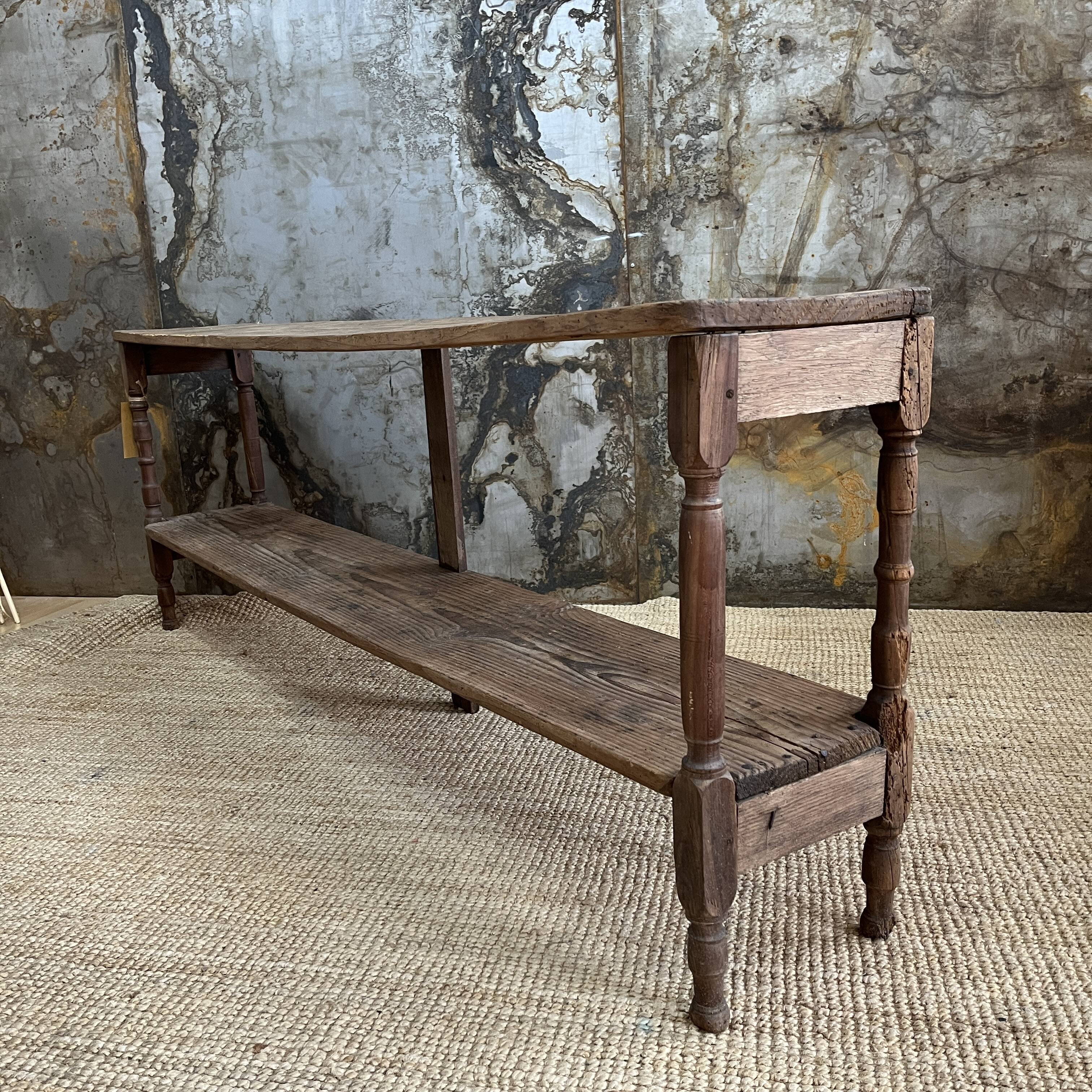 Antique grocery store shelf