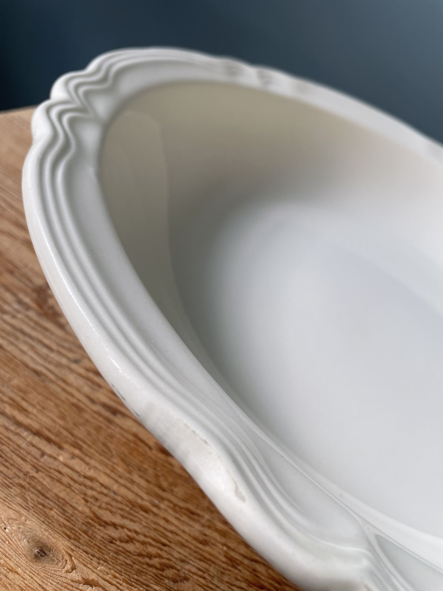 Dish round hollow hollow sarreguemines France