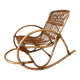 Vintage rattan rocking chair for children