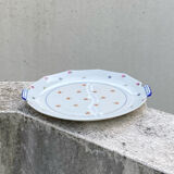Plat petites fleurs en porcelaine de Limoges