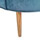 Blue velvet Art Deco sofa