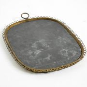 Mid century brass wall mirror by Josef Frank for Svenskt Tenn Sweden