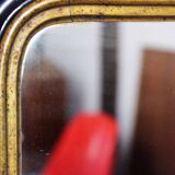 Napoleon III black and gold mirror