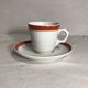 Teapot Pillivuyt and 4 vintage ceramic cups