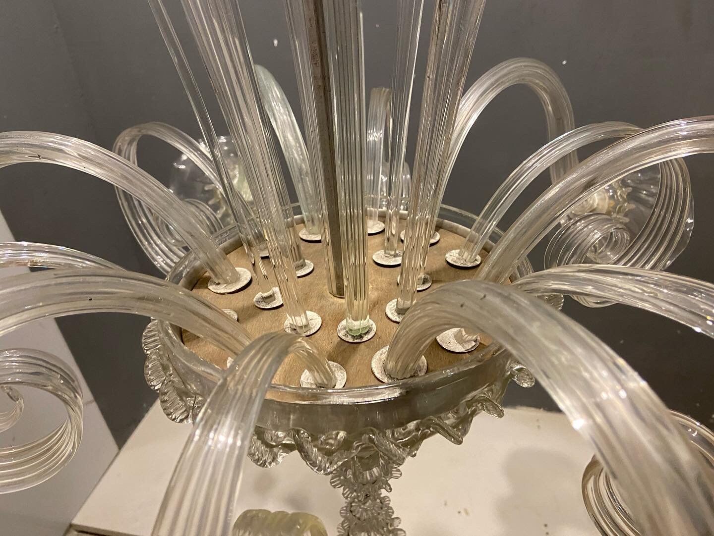 Venetian murano glass chandelier, 1960s