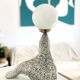 Large vintage seal lamp from the 60s-70s.