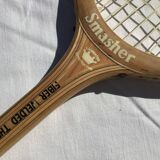 Smasher wooden tennis racket