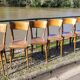Série de 6 chaises de bistrot restaurant ancienne vintage- 1950s