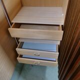 Buffet vintage en noyer, commode vintage, 1960