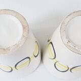 Suite of 8 glasses of Andrew Baud 1950 Vallauris