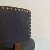 Side chair with curved backrest, denmark, 1930s