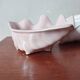 Duo of ceramic shell-shaped storage compartments