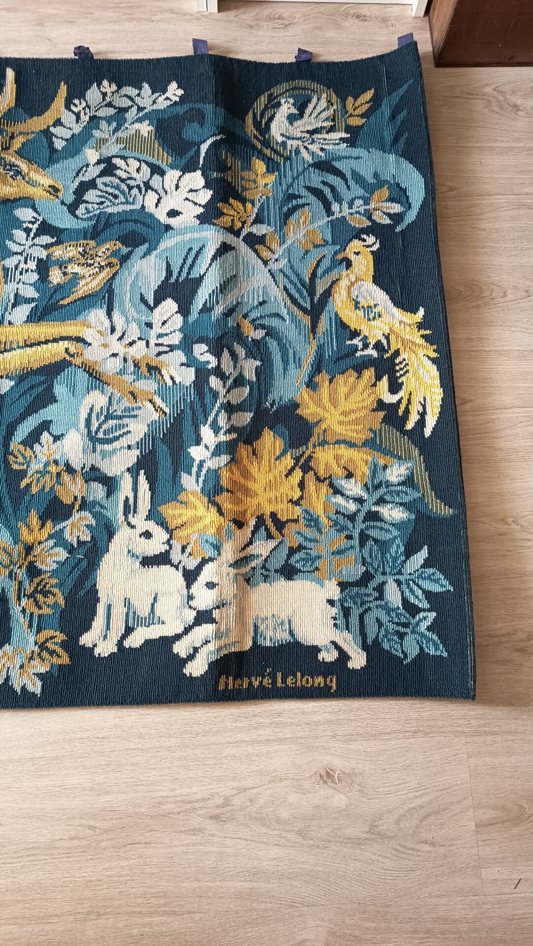 Aubusson wall tapestry signed by Hervé Leroy