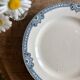 Compote dish - footed plate in ironstone model Jumièges from Salins