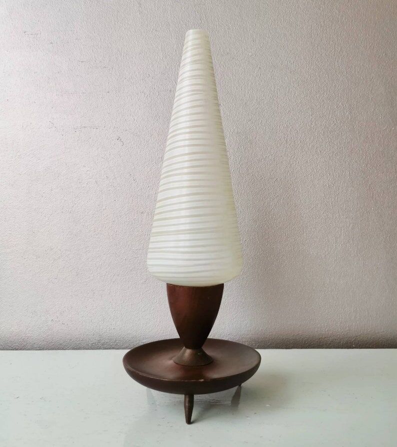 Table lamp tripod vintage Danish design, 1960