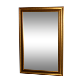 Large 90 - 58cm Golden wooden beveled mirror