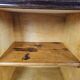 1940 Art Decò nightstands in walnut with door and shelf
