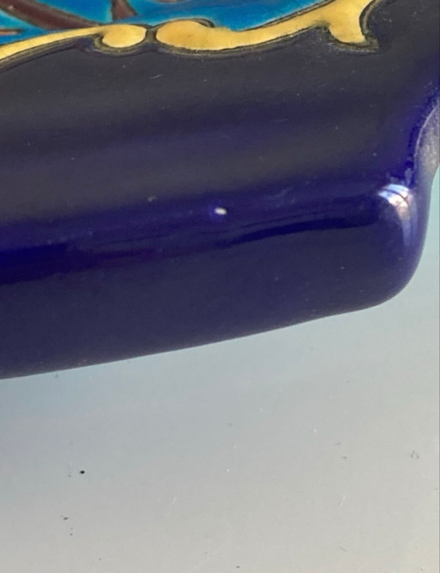 Cake dish in Longwy enamel - Historic Manufacture established in 1798