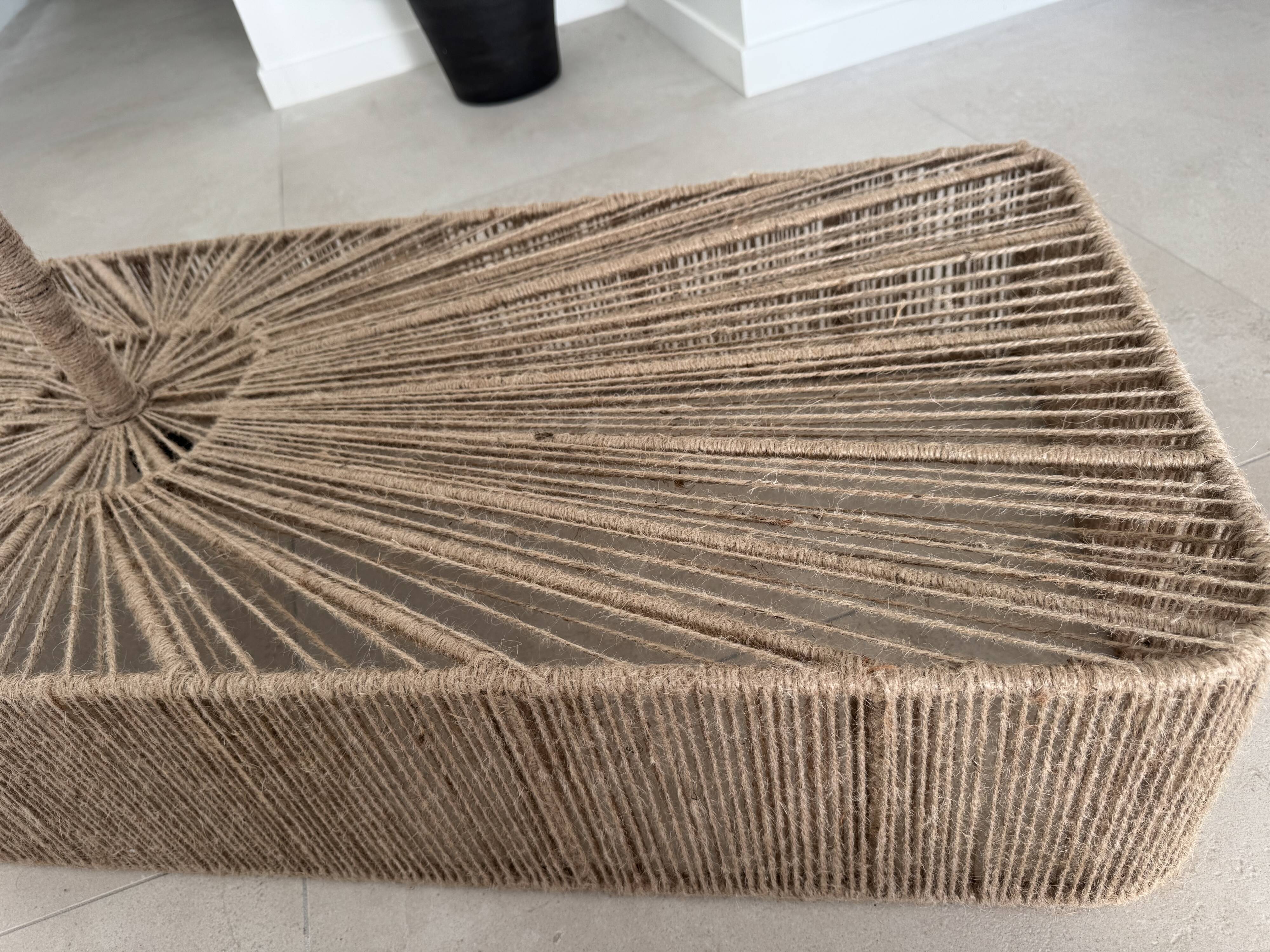 Jute cord ceiling suspension wabisabi Ibiza Bali unique piece