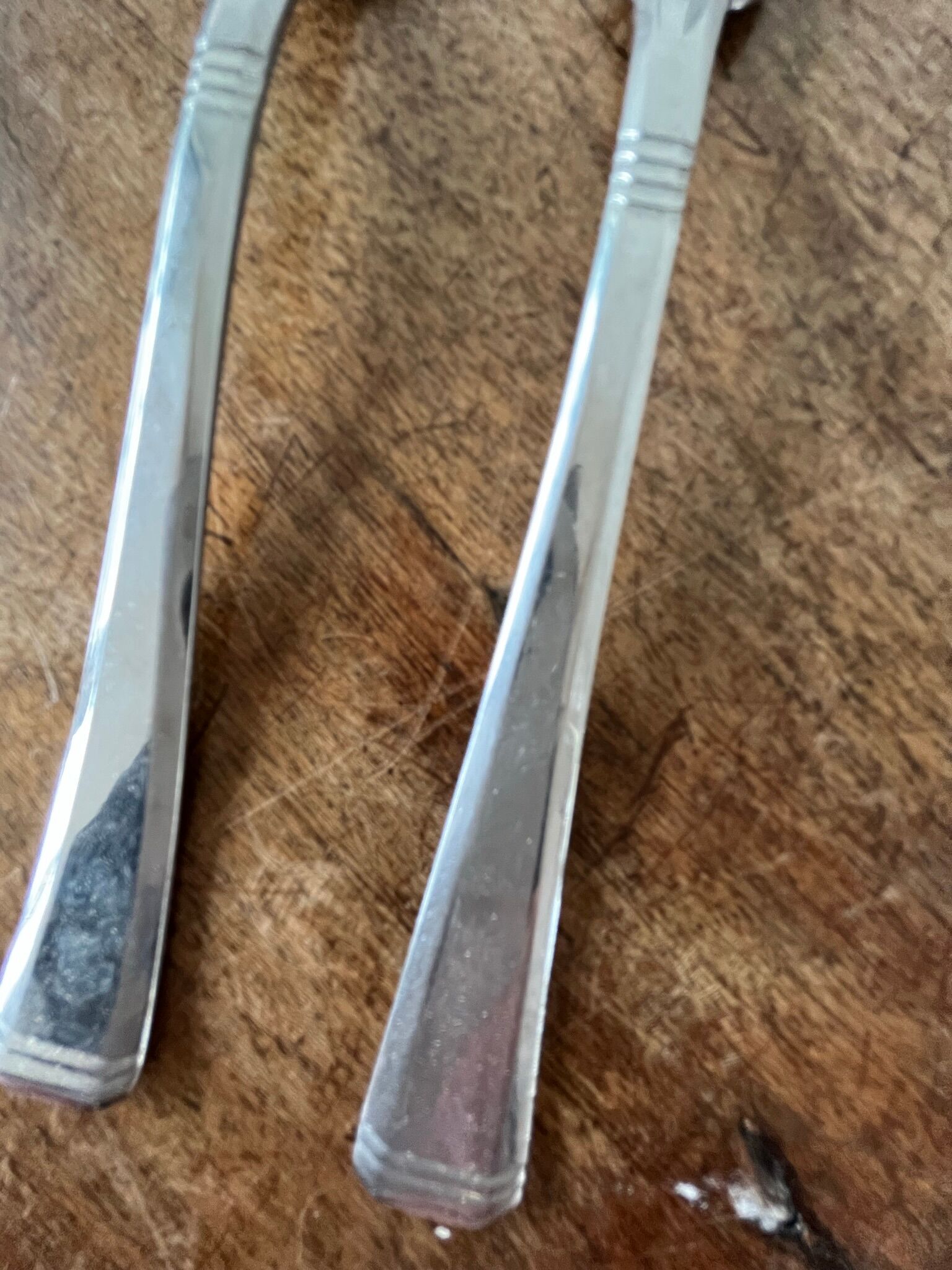 4 couverts à mignardises en acier inoxydable, made in Germany