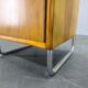 Table de nuit tubulaire en chrome Bauhaus avec plateau en verre, années 1930