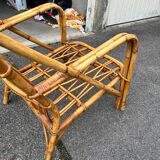 Vintage wicker armchair