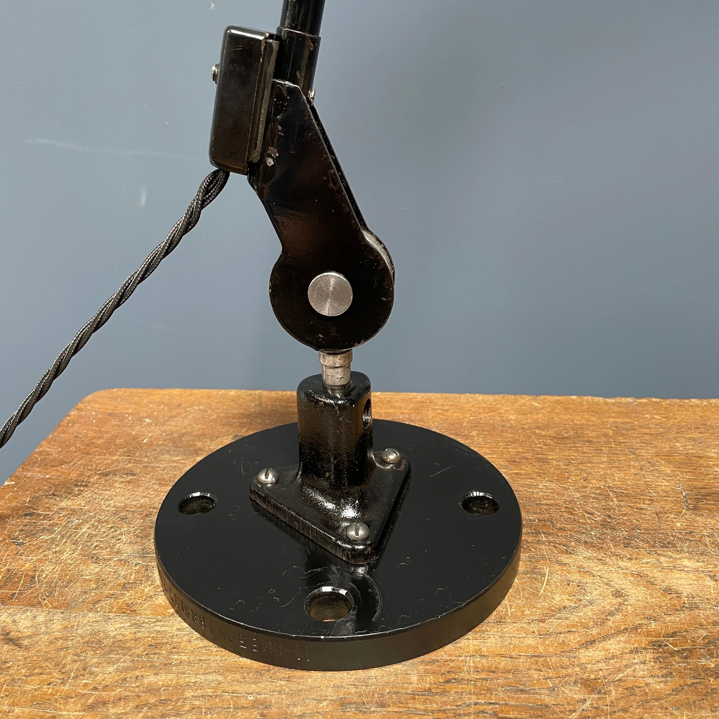 Black Rademacher table lamp from the 1930s