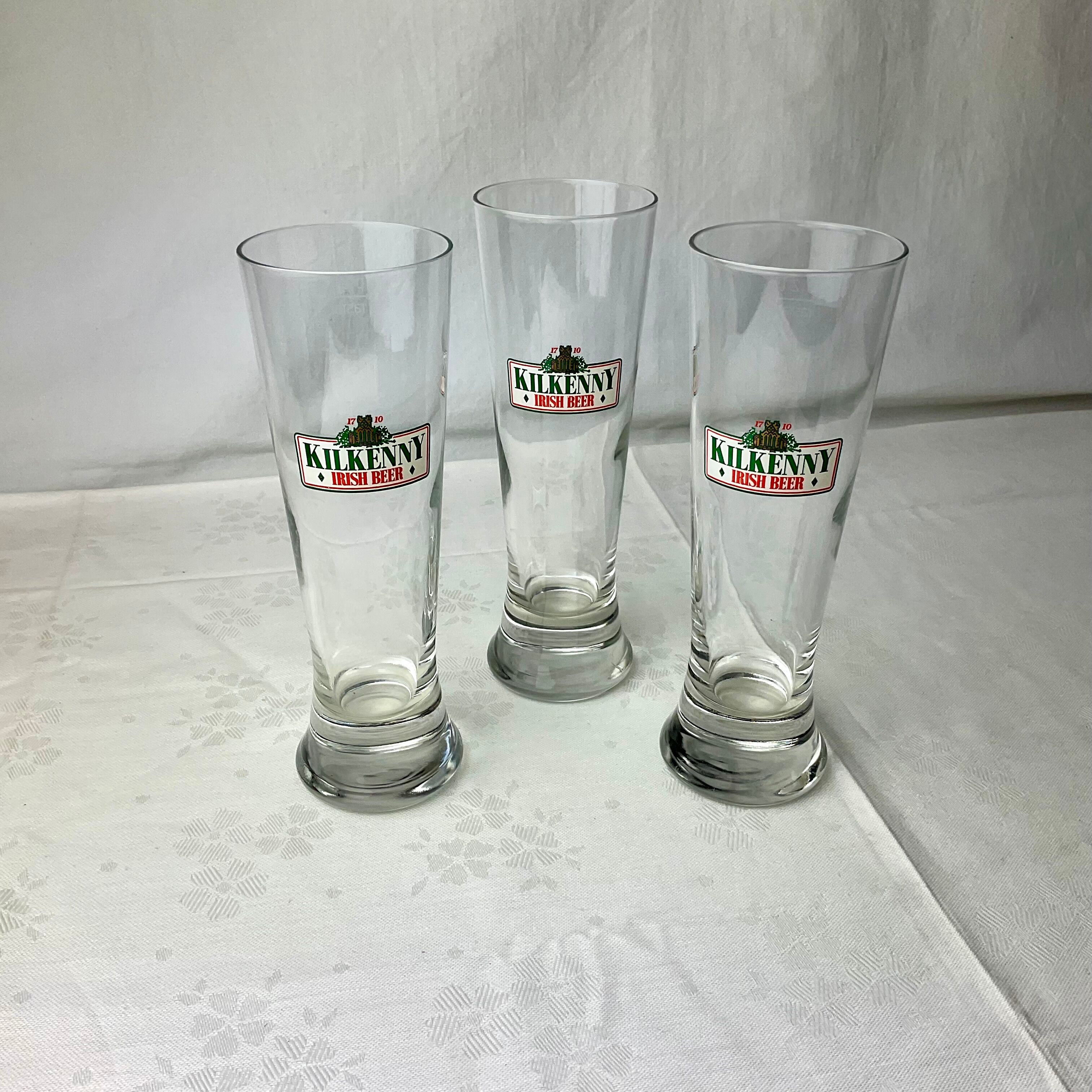 3 verres à bière Kilkenny Irish Beer