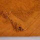 Tapis marocain vintage fait main rouille 214 x 244 cm - Ancien tapis berbère -