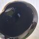 Superb vintage vase in glossy black glazed porcelain. Yamaji.