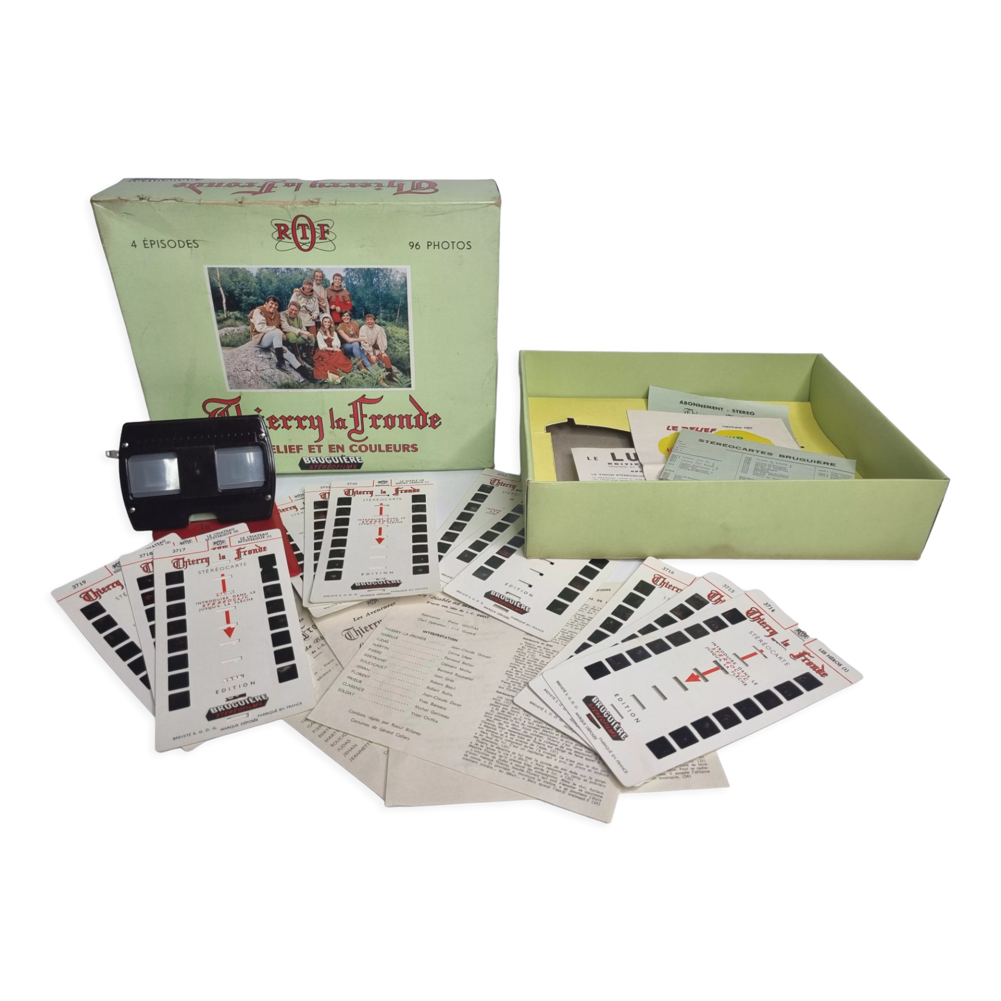 Box set "Thierry La Fronde" published by the ORTF, 60s
