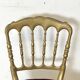 Paire de chaises charivari en bois doré
