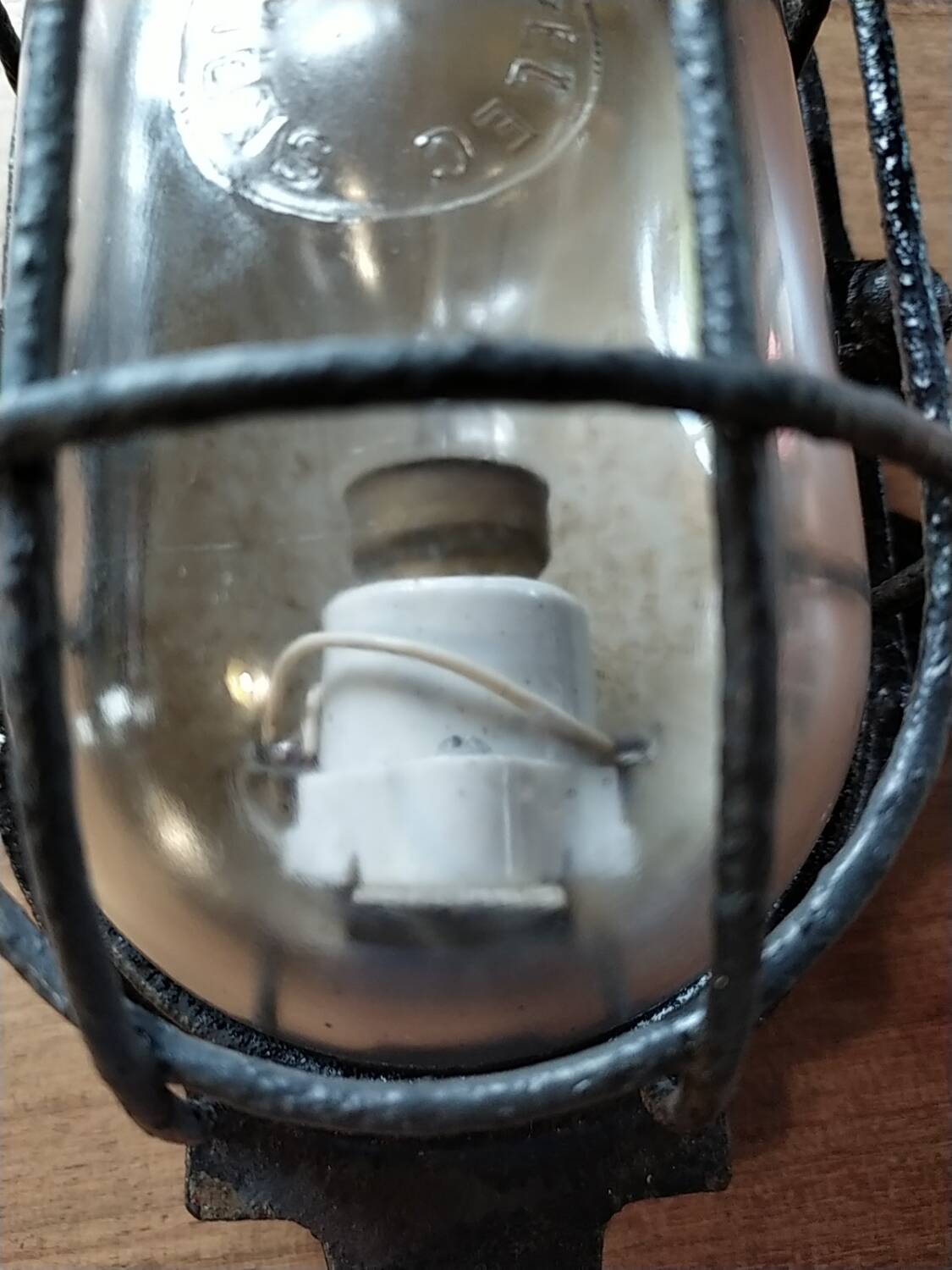 Industrial cast iron wall lights