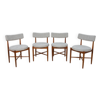 Chaises de salle à manger en teck du milieu du siècle par Ib Kofod Larsen pour G-Plan, années 1960.