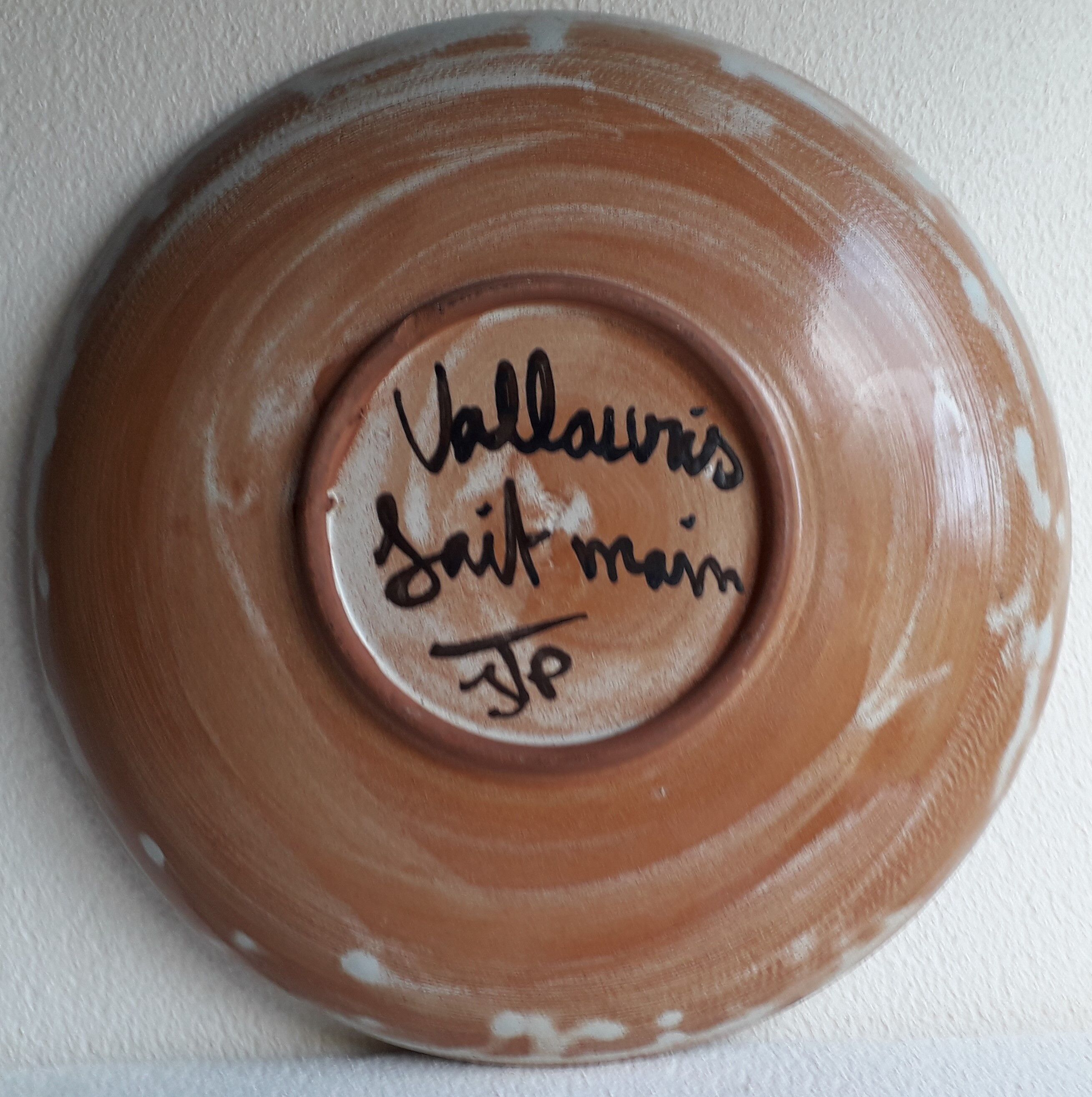 Dish vallauris floral decoration jtp