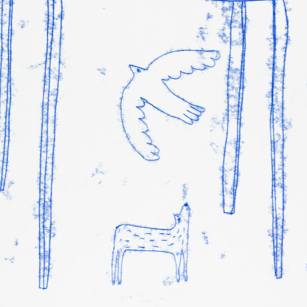 The dovecote, monotype, 70 x 100 cm