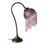 Lampe pampilles à poser art déco