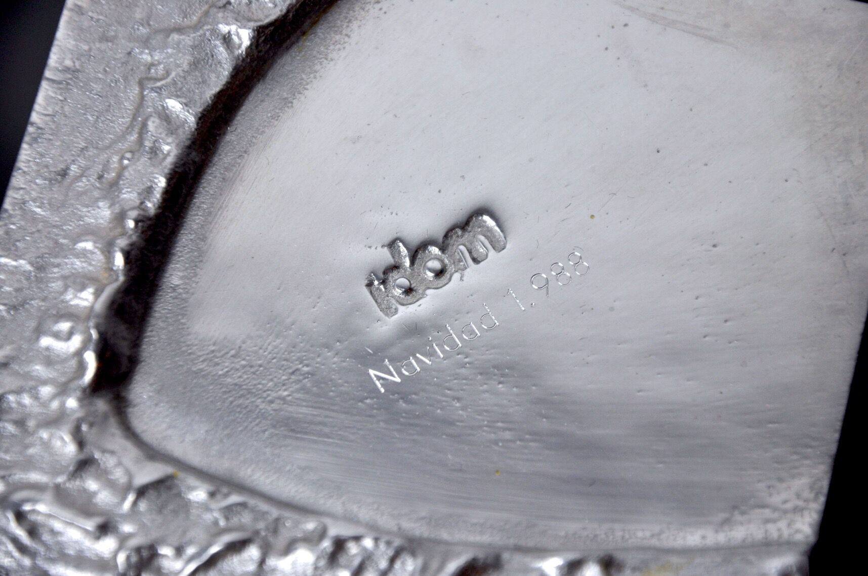 Lot of 6 brutalist coasters by Art3, 1970