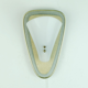 1950s sconce gray metal mesh and brass with white acrylic shade