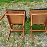 Series of 6 old Scandinavian design chairs