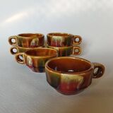 6 bistro coffee cups