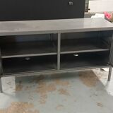 Petit meuble / enfilade indus  gris souris.