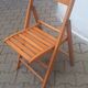 Chaise pliante vintage en bois