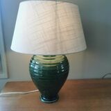 Vintage green ceramic lamp base